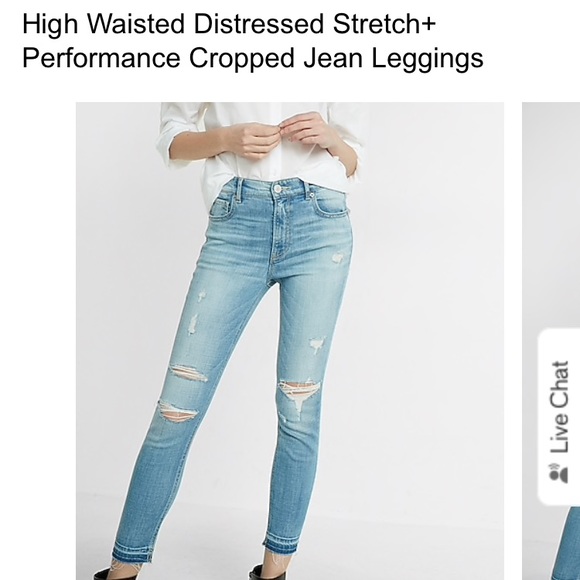 Express Denim - Express high rise cropped leggings
